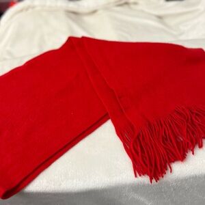 Soft Red Fringed Scarf, Holiday, Christmas, Snow, Soft, Warm, Gift